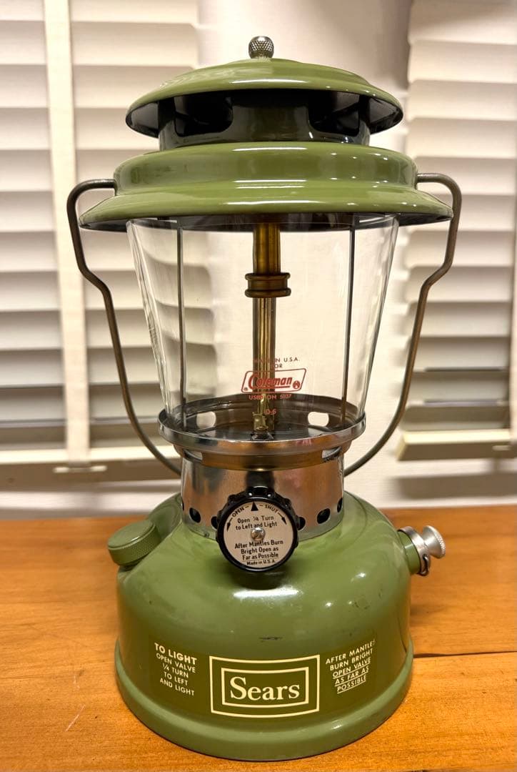 【希少•極美品】シアーズ：72241シングルマントルランタン（1972年4月製）