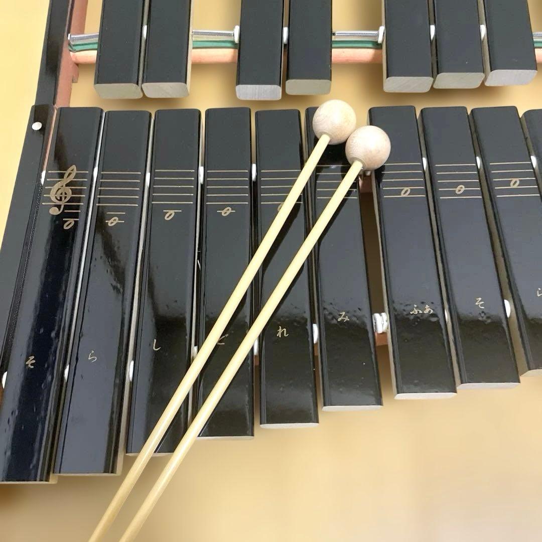 YAMAHA 卓上木琴 No.185 楽器 ヤマハ 木琴 30音　マレット付