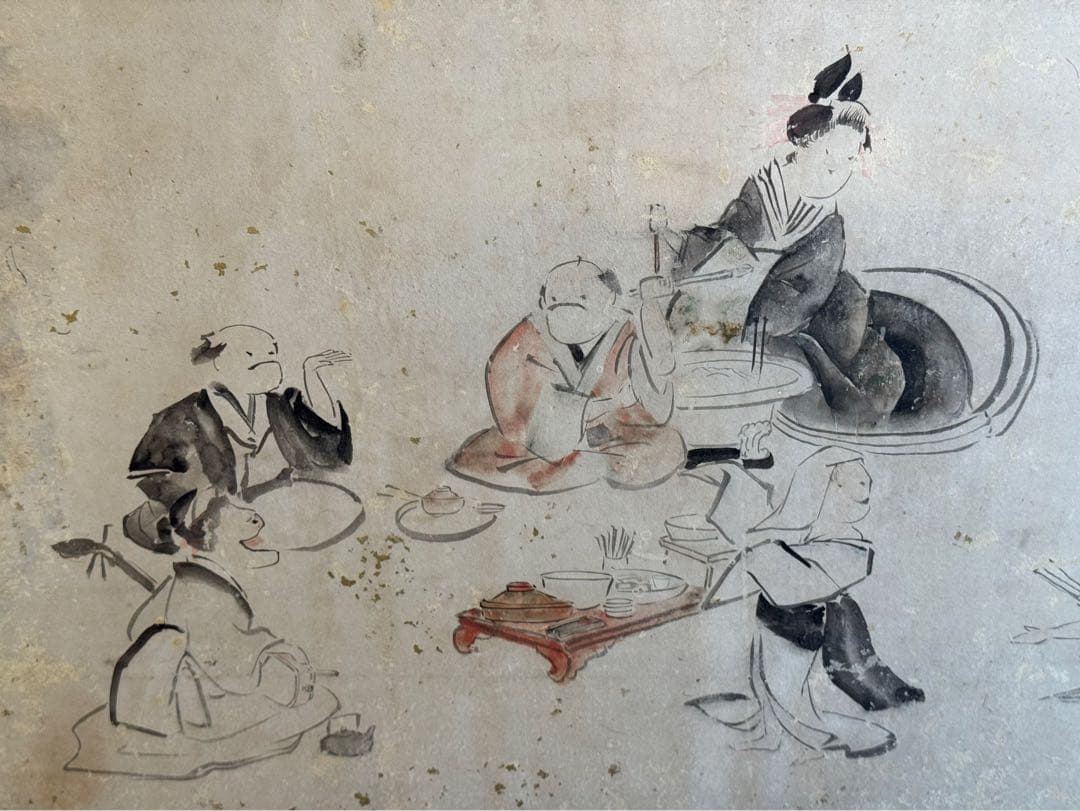 十返舎一九 式亭三馬 画賛 六樹園 吉原づくし 枕屏風 うぶ品