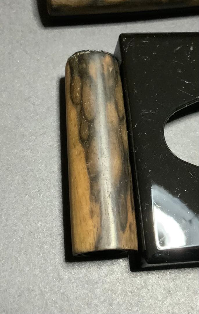 PILOT 万年筆 743 Bニブ　孔雀杢黒柿軸と合わせて