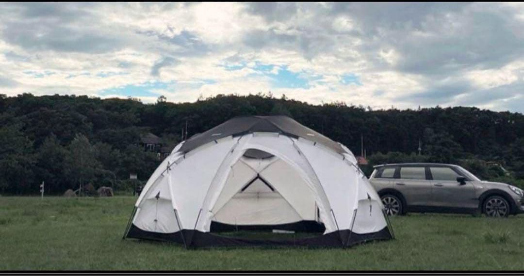 【大幅値下げ】groundcover ドーム型テント ホワイト/ブラック