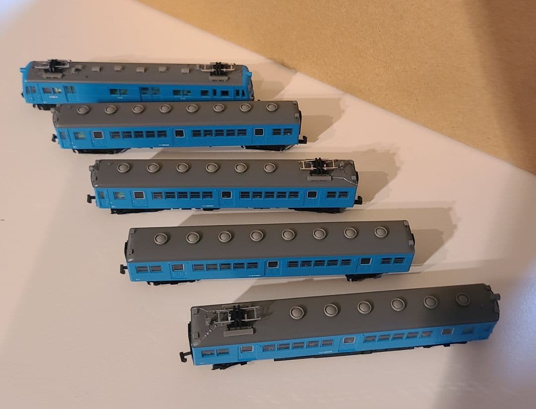 マイクロエース Nゲージ クモユニ81+クモハ60　スカイプルー大糸線５輛セット