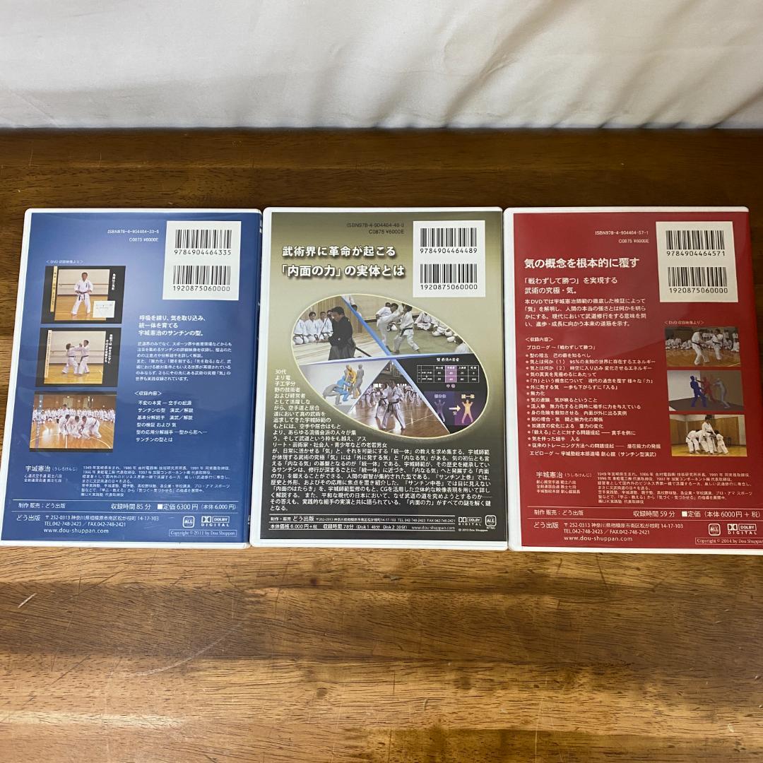 宇城憲治 空手 DVD サンチン 上巻　中巻　下巻