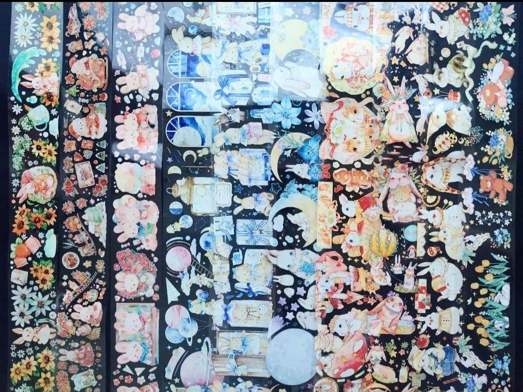 切売セット ★海外 マスキングテープ マステ PET 動物 おすそ分け まとめ売