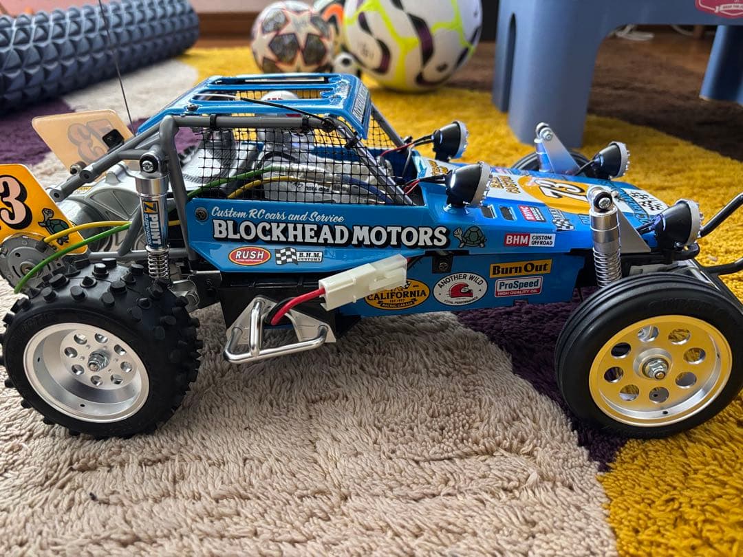タミヤ　ワイルドワンオフローダー　ブロックヘッドモーターズ完成品