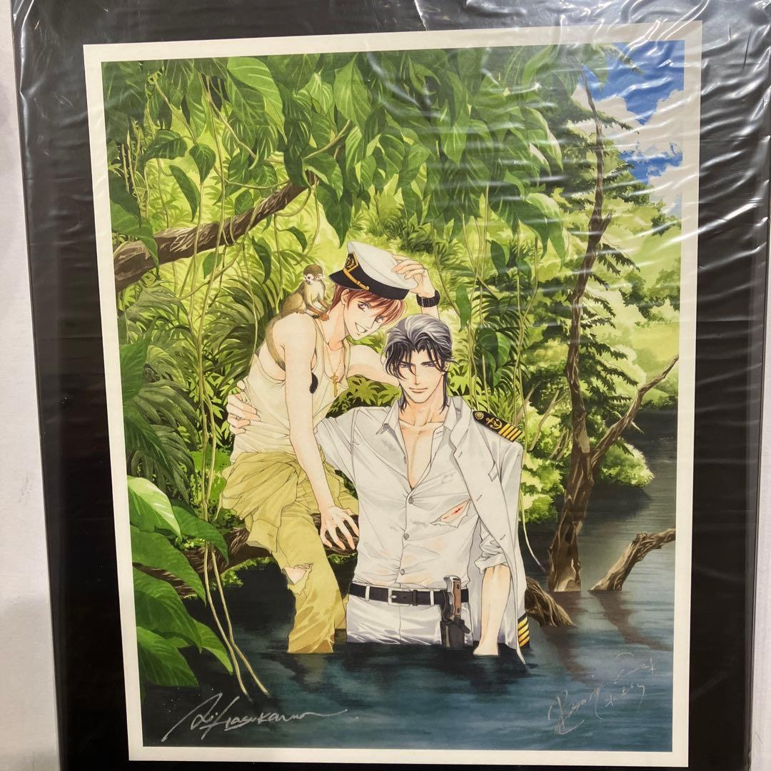 豪華客船で恋は始まる　複製原画　水上ルイ　蓮川愛　額サイズ約22×30cm