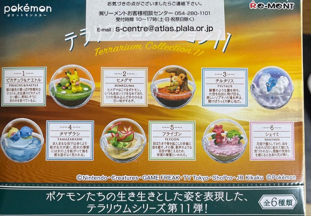 ポケモン　テラリウムコレクション１１　全６種類