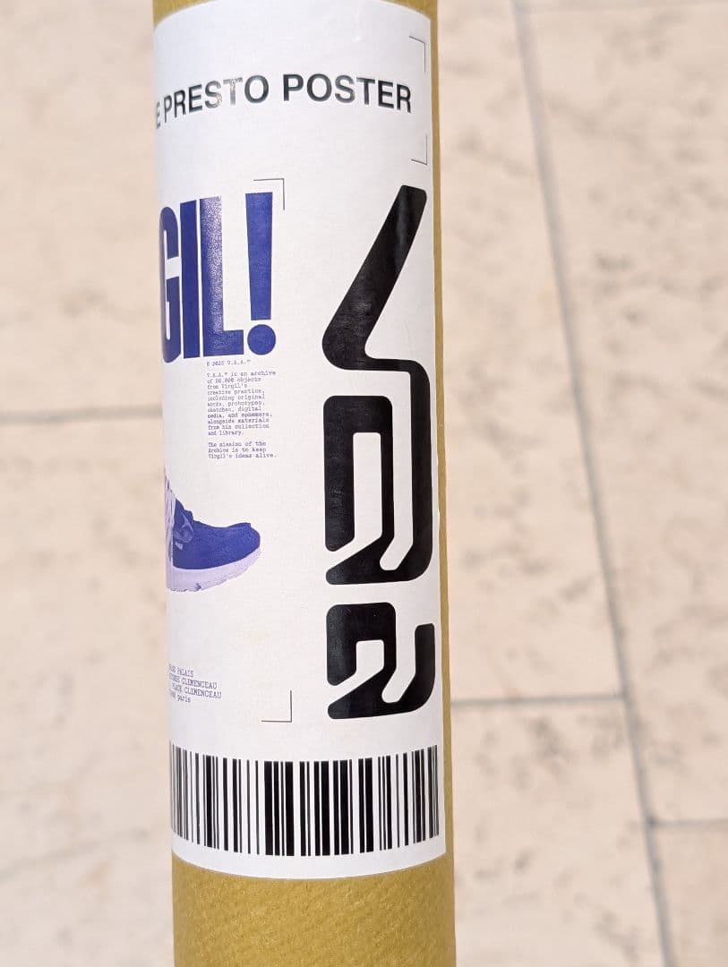 限定 Virgil Abloh 巨大ポスター AIR PRESTO