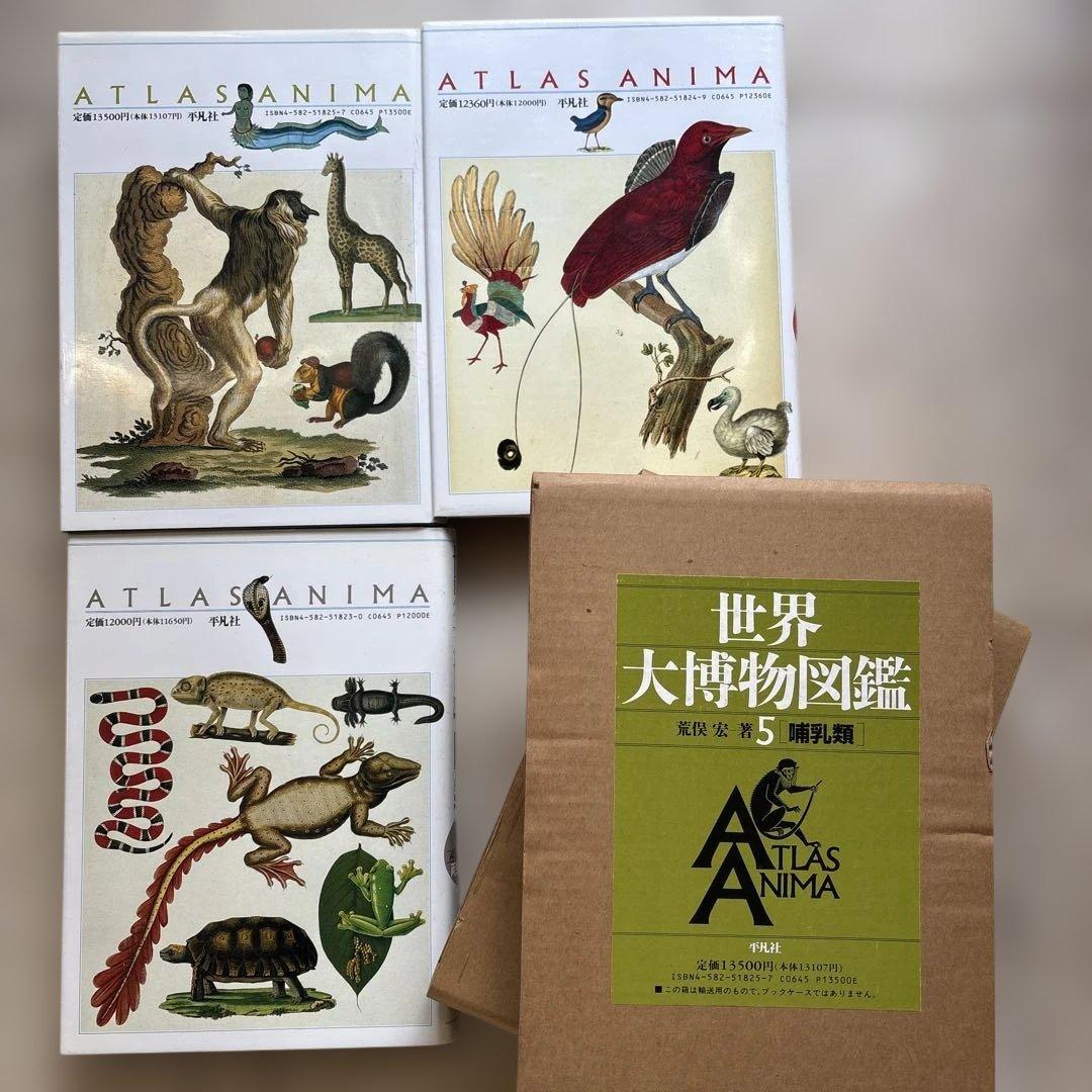 世界大博物図鑑　3両生爬虫類　4鳥類　5哺乳類　荒俣宏一