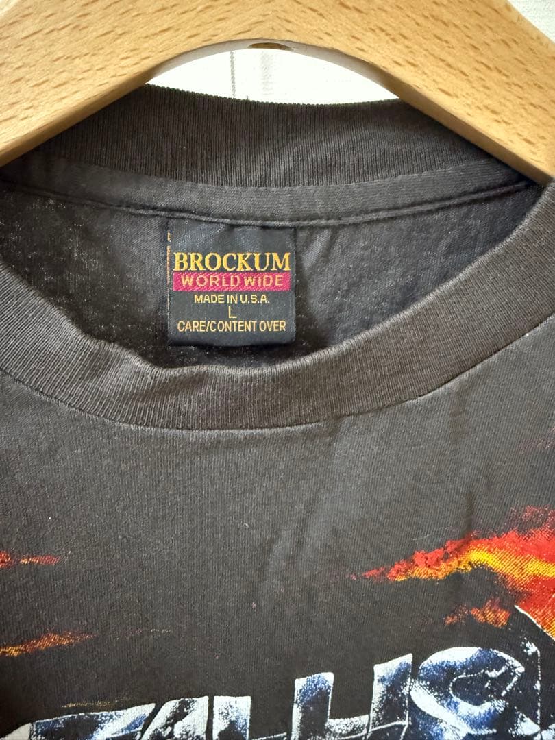 【美品】 90's llica メタリカ L BROCKUM Tシャツ