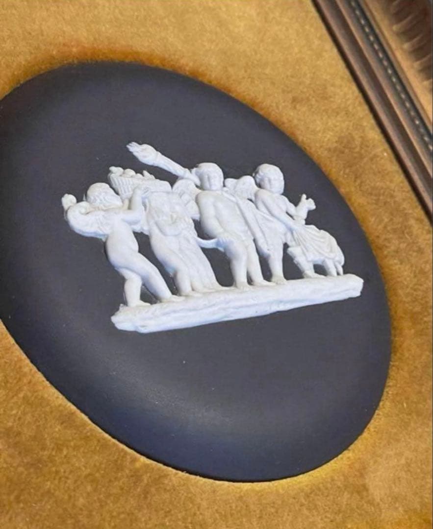 セール‼️イギリス　ヴィンテージ ウェッジウッド　ジャスパー　額装。現状