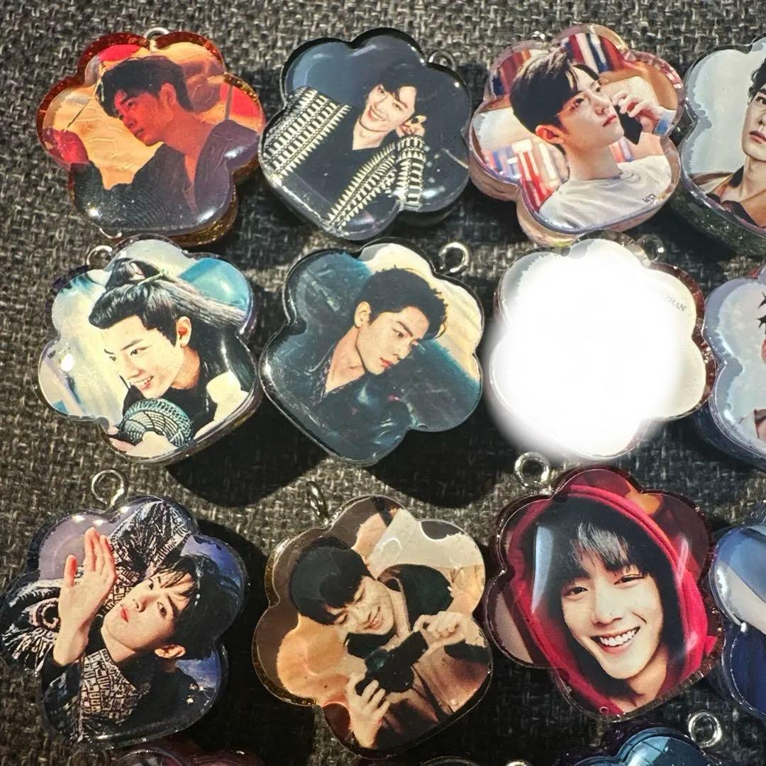 Mサイズ 肖戦 レジン肉球キーホルダー　42点セット❣️1226