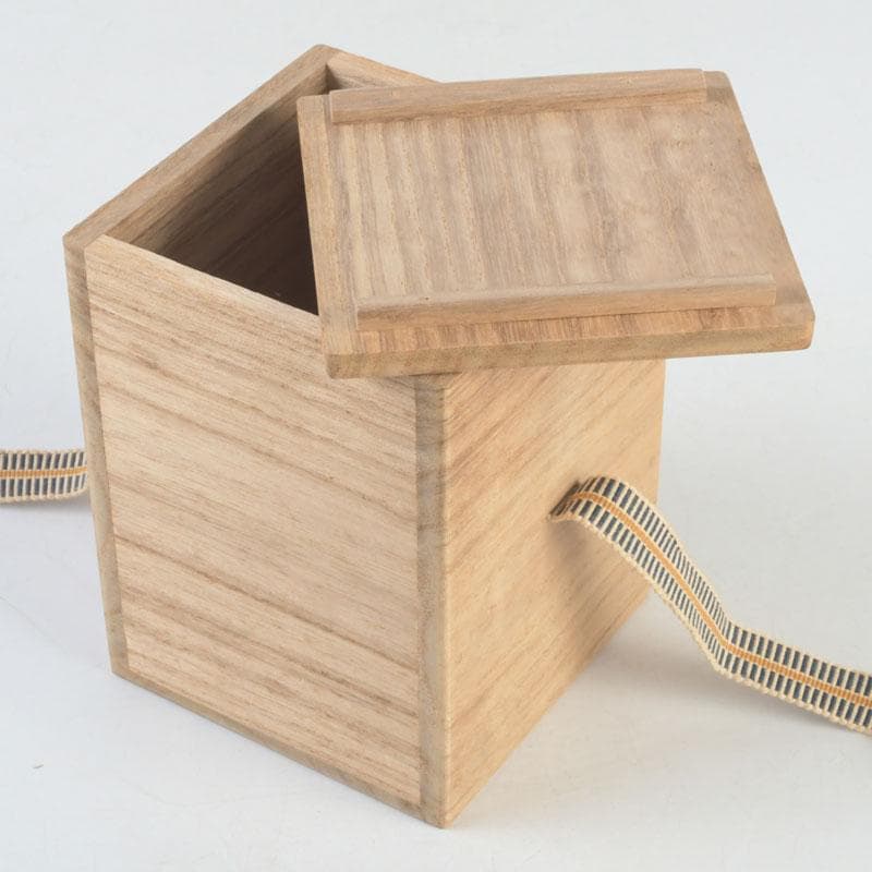 茶道具　瀬戸焼　黄瀬戸　加藤連瓶造　手桶茶入　共箱　V　9684