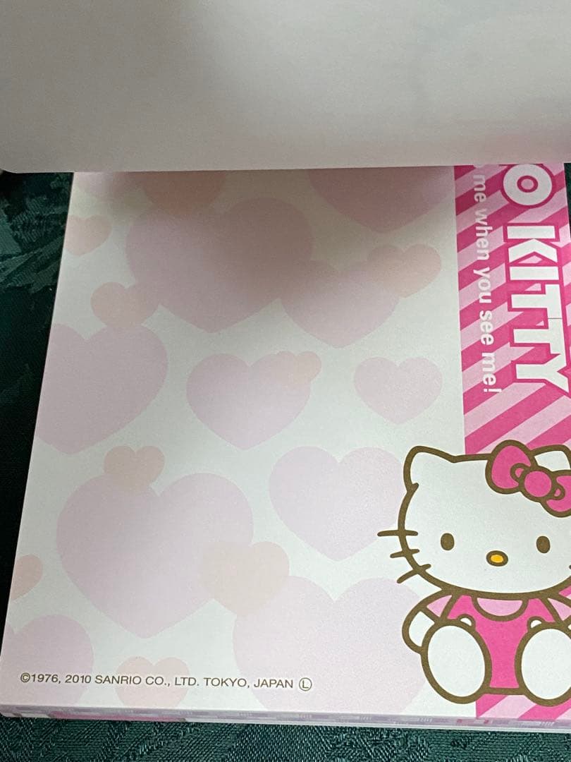 キティちゃん　メモ帳　ボリュームメモ　レトロ　サンリオ　キャラコレ　リボン
