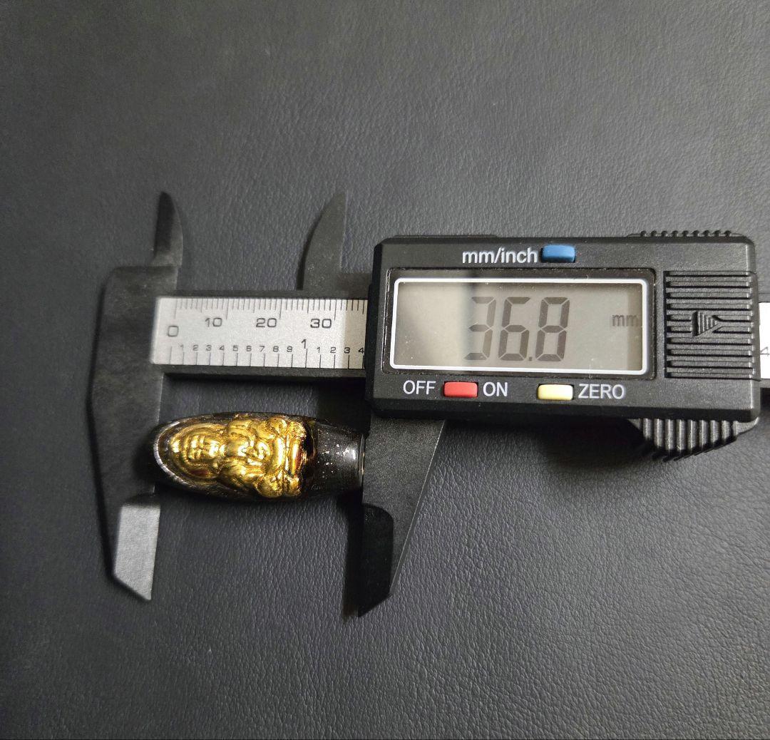 924　天珠　 観音天珠　金色仏像　 陰陽　太極　dzibeads！