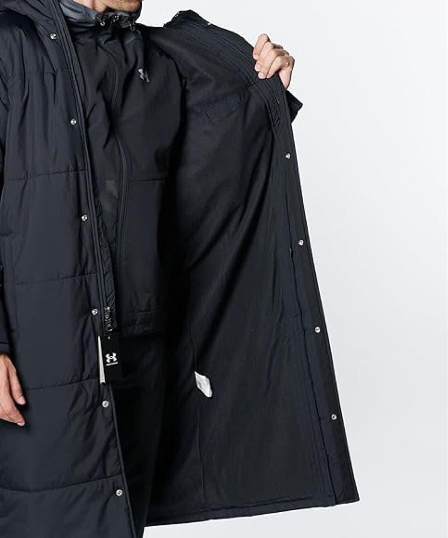 【Hiroto】アンダーアーマー ウーブン UAロゴ ロングベンチコート