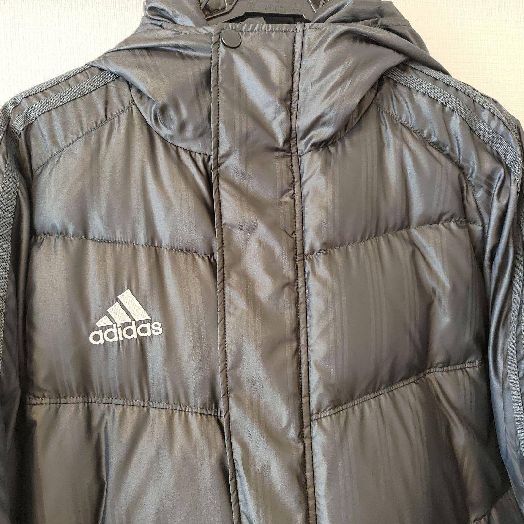 美品adidas ブラック ダウンベンチコート