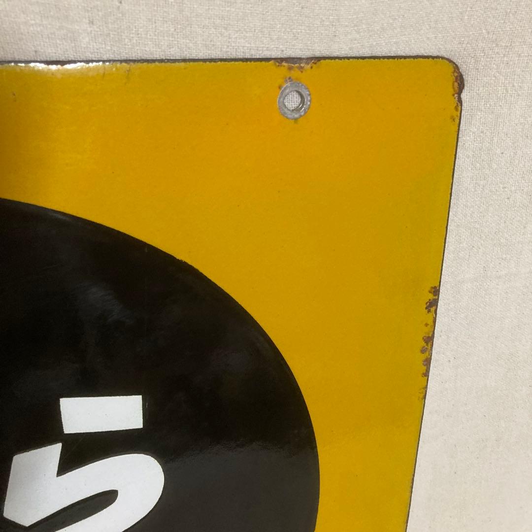 当時物 さくらフィルム 両面琺瑯看板 昭和レトロ ホーロー看板