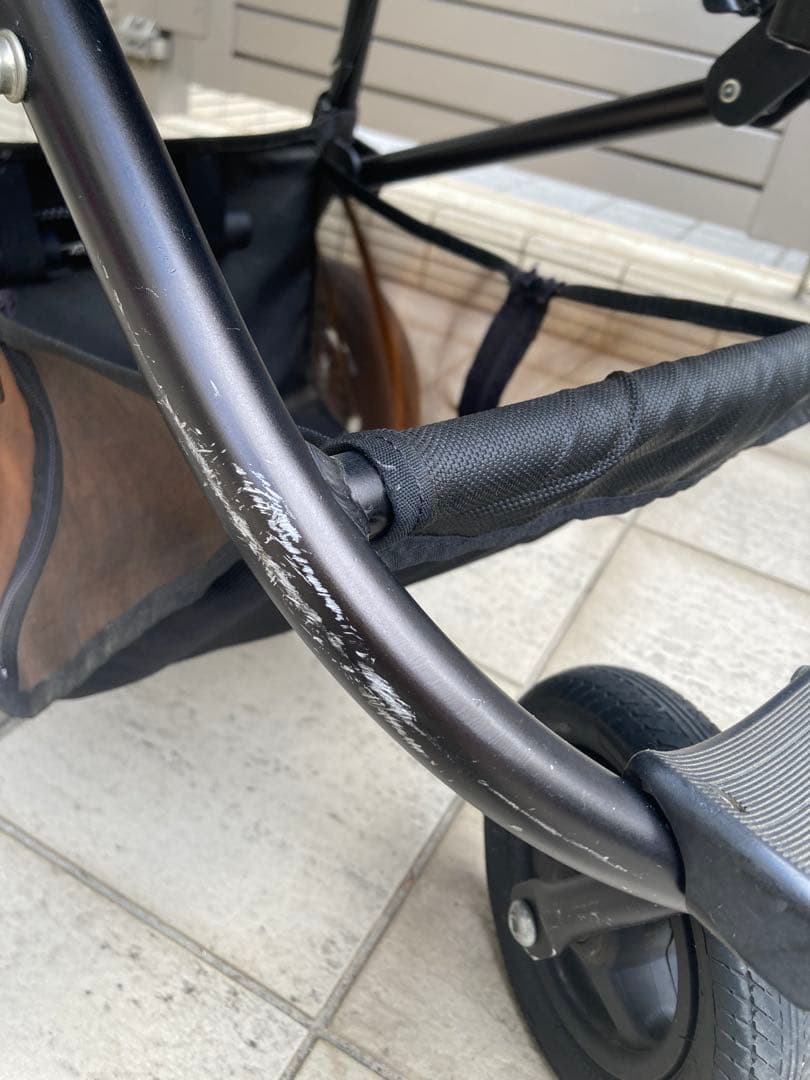 air buggy ペットカート　ドーム　犬用　ブラウン