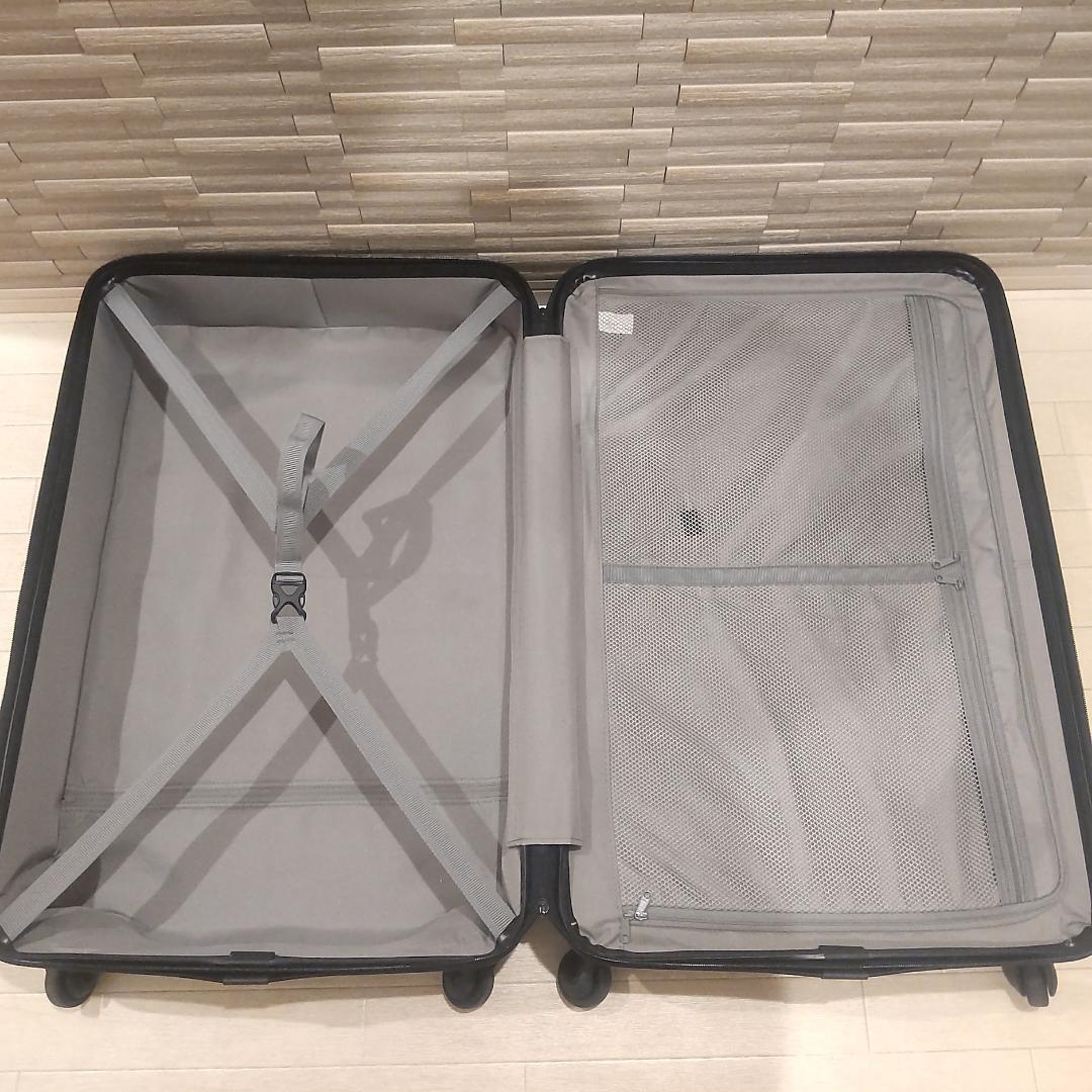 無印良品 バーの高さを自由に調節できる キャリーケース 63L ブラック