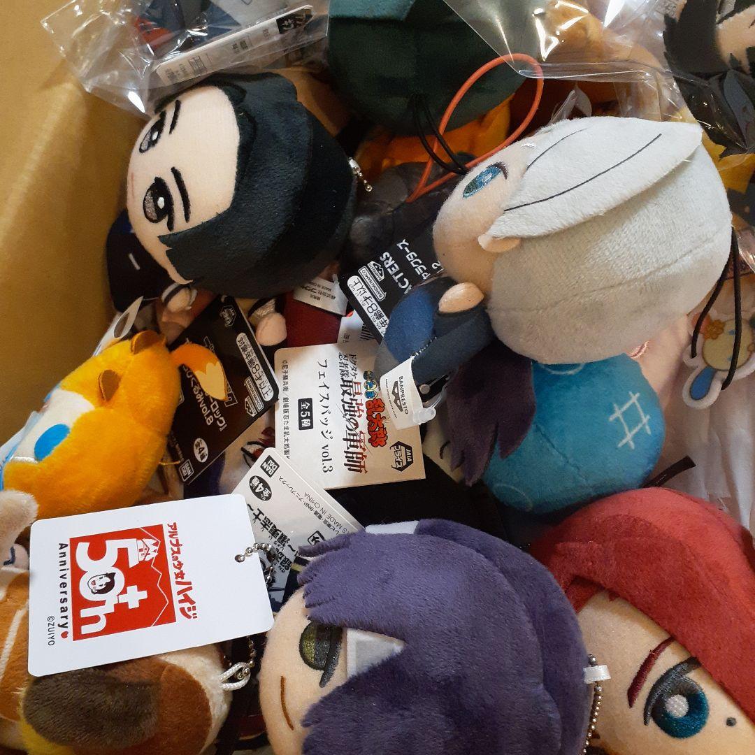 ちびぐるみ&BIGぬいぐるみ&マスコット等、アニメグッズまとめ売り希少50点以上