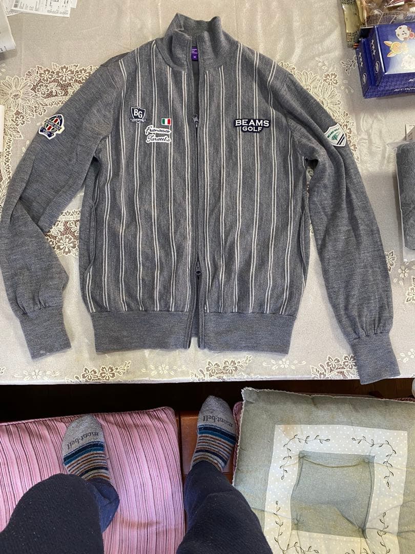 （使用浅・備品）ビームスゴルフ　蓄熱　ブルゾン　ジャケットM