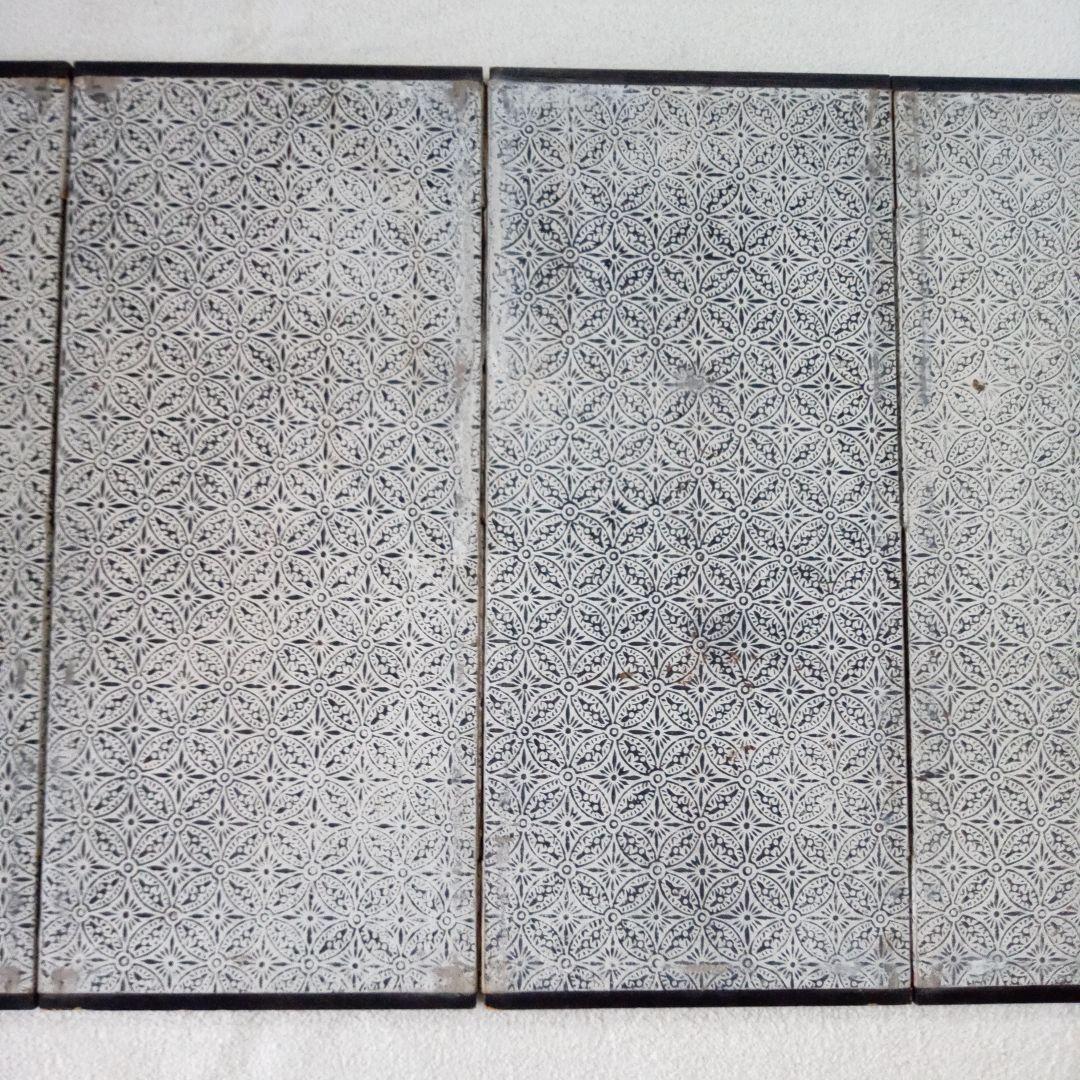 骨董　屏風　唐子　唐子遊図　雛祭り　お雛様　桃の節句　古玩　古美術　肉筆