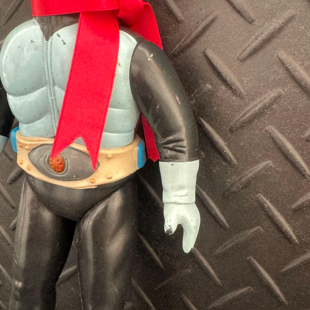 旧バンダイ 仮面ライダー1号 面取れ ソフビ【当時物】