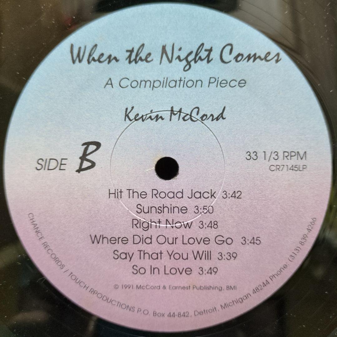 ☆Kevin McCord / When The Night Comes/ LP