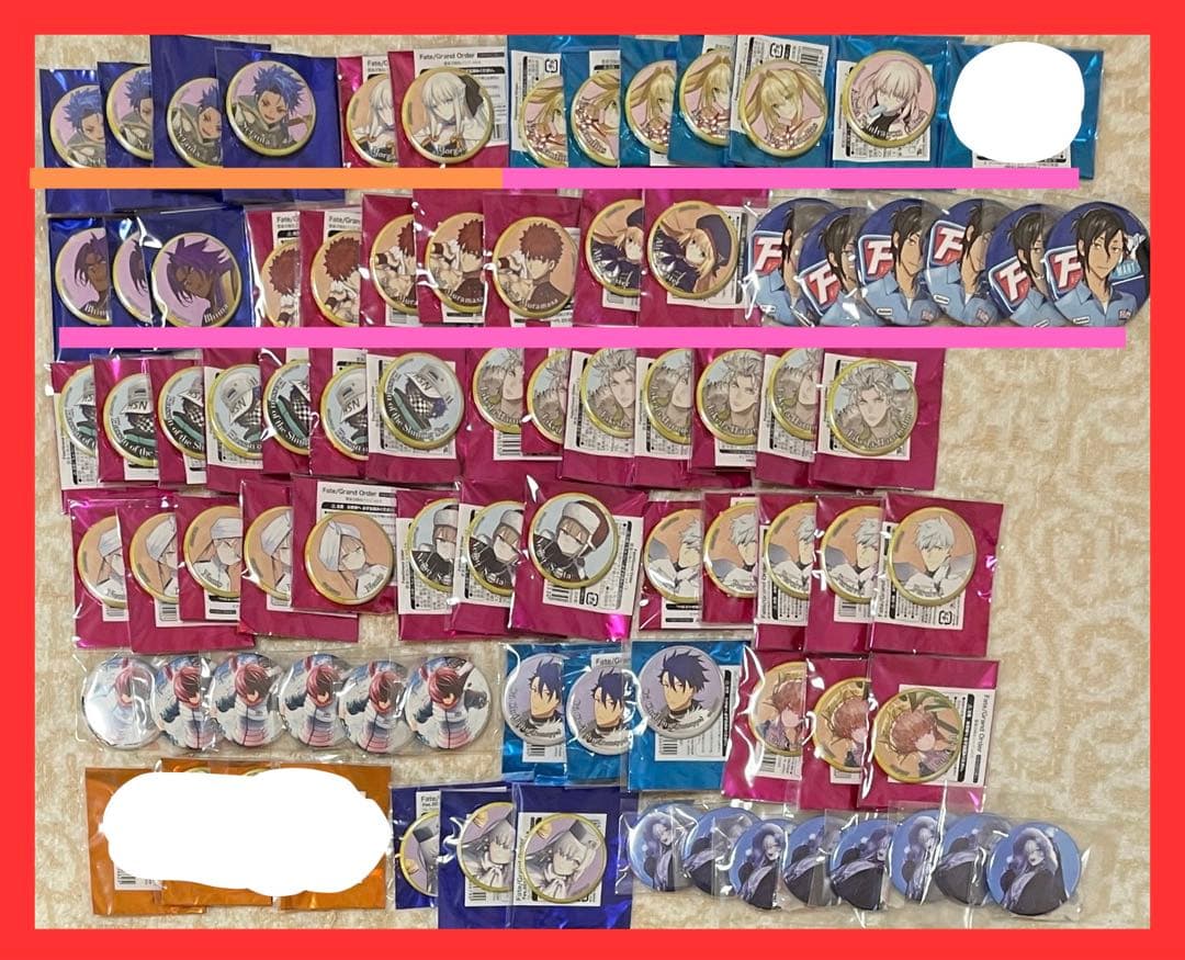 【バラ売り100円〜】 Fate FGO fes 霊基召喚缶バッジ など