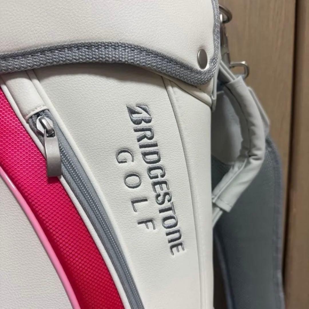BRIDGESTONE GOLF ゴルフバッグ ホワイト/ピンク
