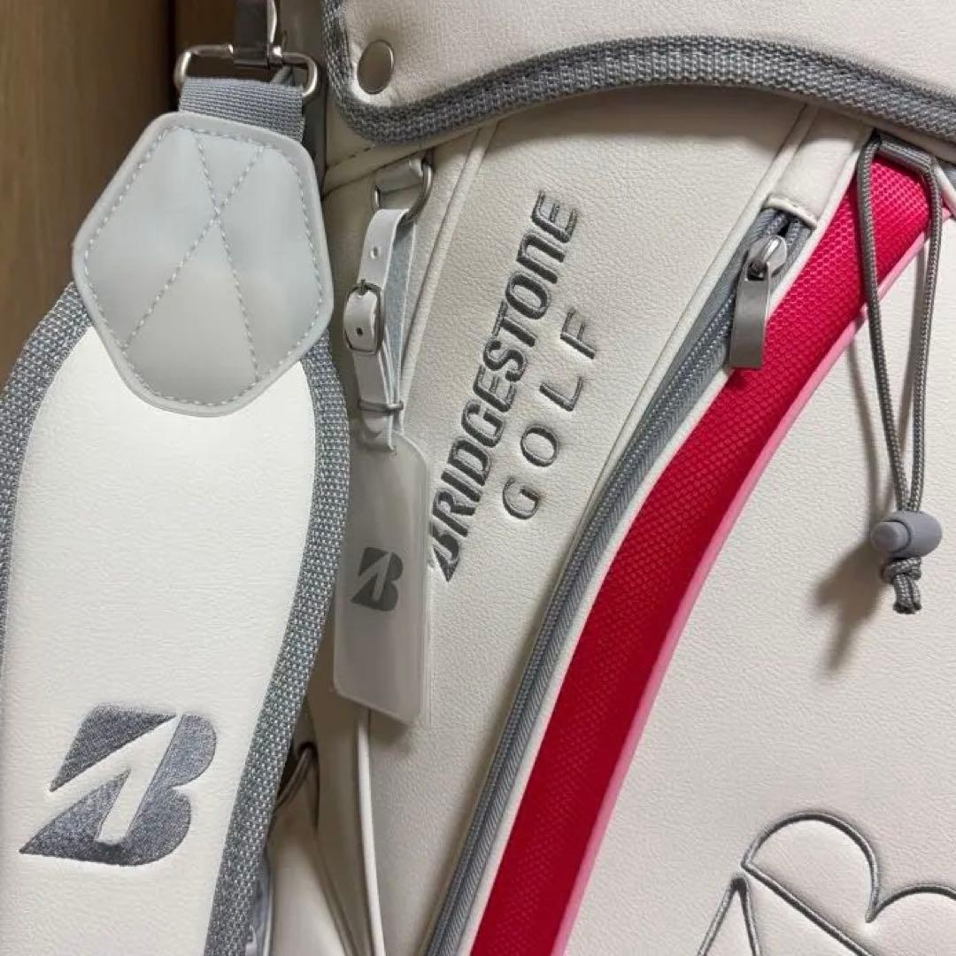 BRIDGESTONE GOLF ゴルフバッグ ホワイト/ピンク