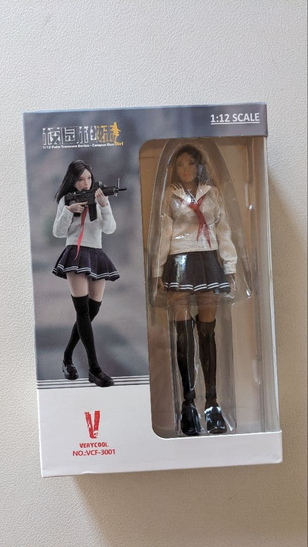 1/12スケールアクションフィギュア女子高生セーラー服