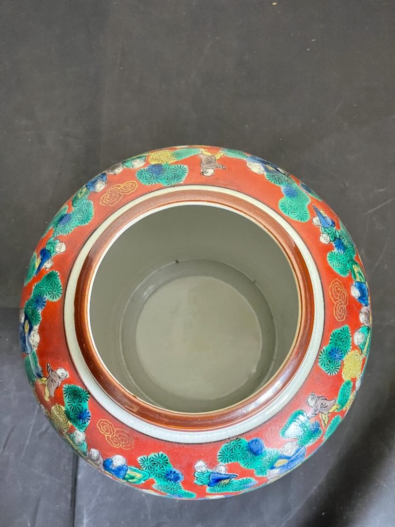 九谷木米　花瓶　３５９