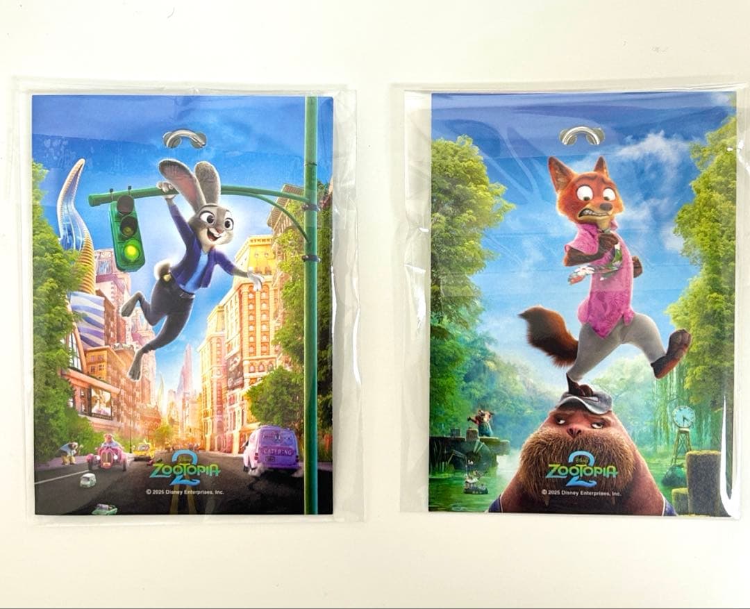 [韓国]ズートピア 2　映画　特典　ニック　ジュディ　キーホルダー　2点セット