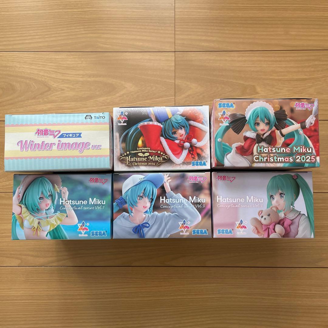 初音ミク　フィギュア　まとめ売り　コンセプチュアル　クリスマス　ルミナスタ