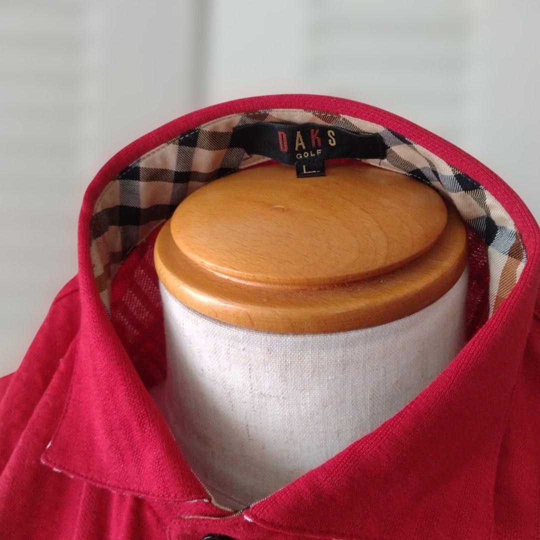 オンワード樫山 DAKS GOLF ポロシャツ ゴルフウェア【L】