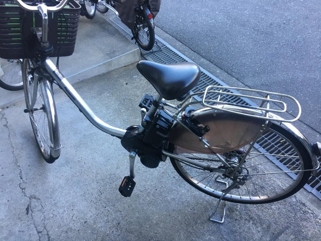 地域限定送料無料　ビビ　DX　16AH　子供乗せ　シルバー　神戸市　電動自転車