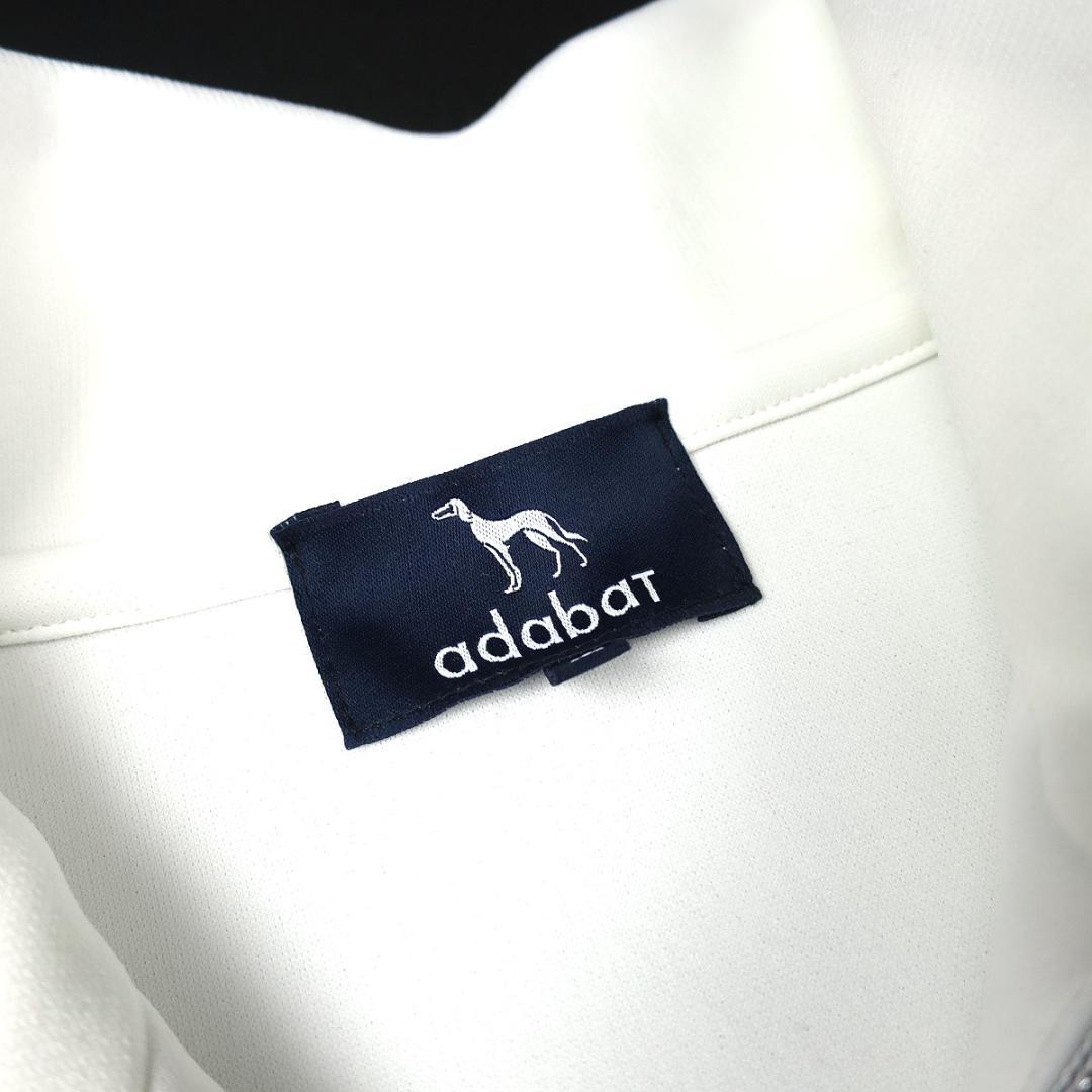 adabat 日本製 せとはるコラボ ハーフジッププルオーバー 白 M
