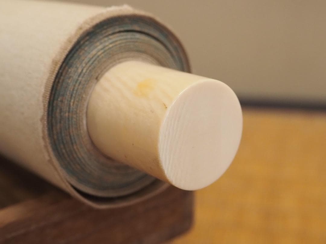 長谷川玉峰自筆『あやめに蛍之図』掛軸