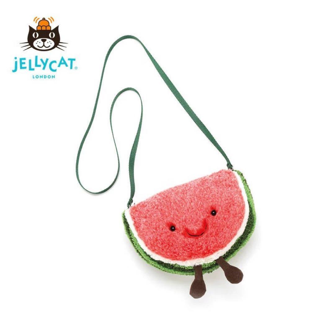新品　ジェリーキャット　スイカ　すいか　ポシェット　バッグ　ぬいぐるみ