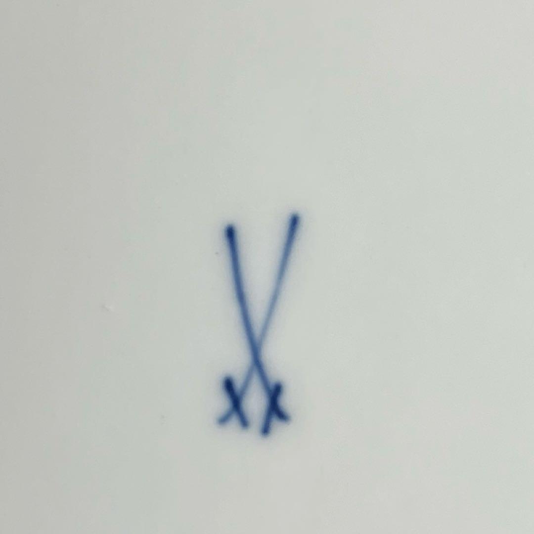 マイセンスキャタードフラワープレートB直径23.5㎝タニチ東な7-1221☆1F