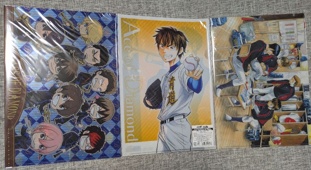 【未開封】ダイヤのA クリアファイル大量 原作柄 アニメ THE LIVE