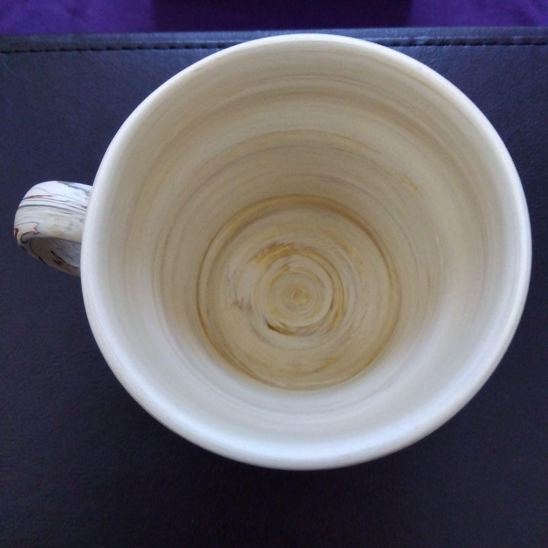 【新品】常滑焼 憲児陶苑 コーヒーカップ&ソーサー 白練込 水玉