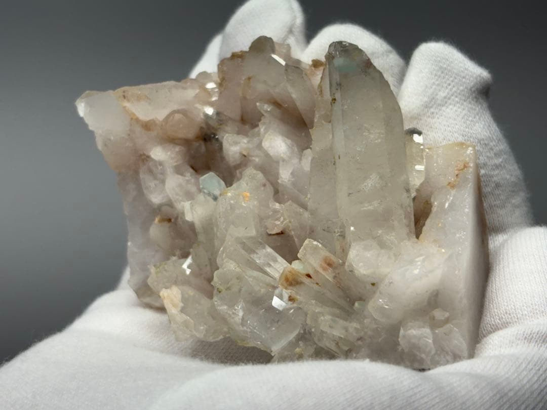 アホー石　アホイト　アホアイト　大きな水晶クラスター　メッシーナ産　天使の石