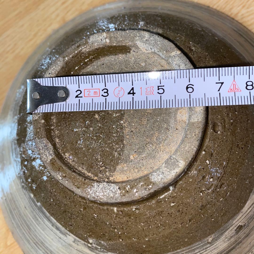 李朝前中期　刷毛目平茶碗