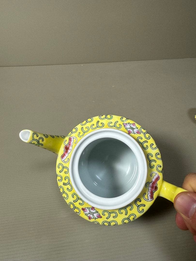 2204 中國景徳鎮製　萬壽無疆　ティーポット