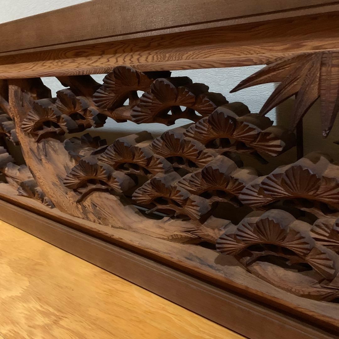 れいこ 彫刻欄間、、、松竹梅