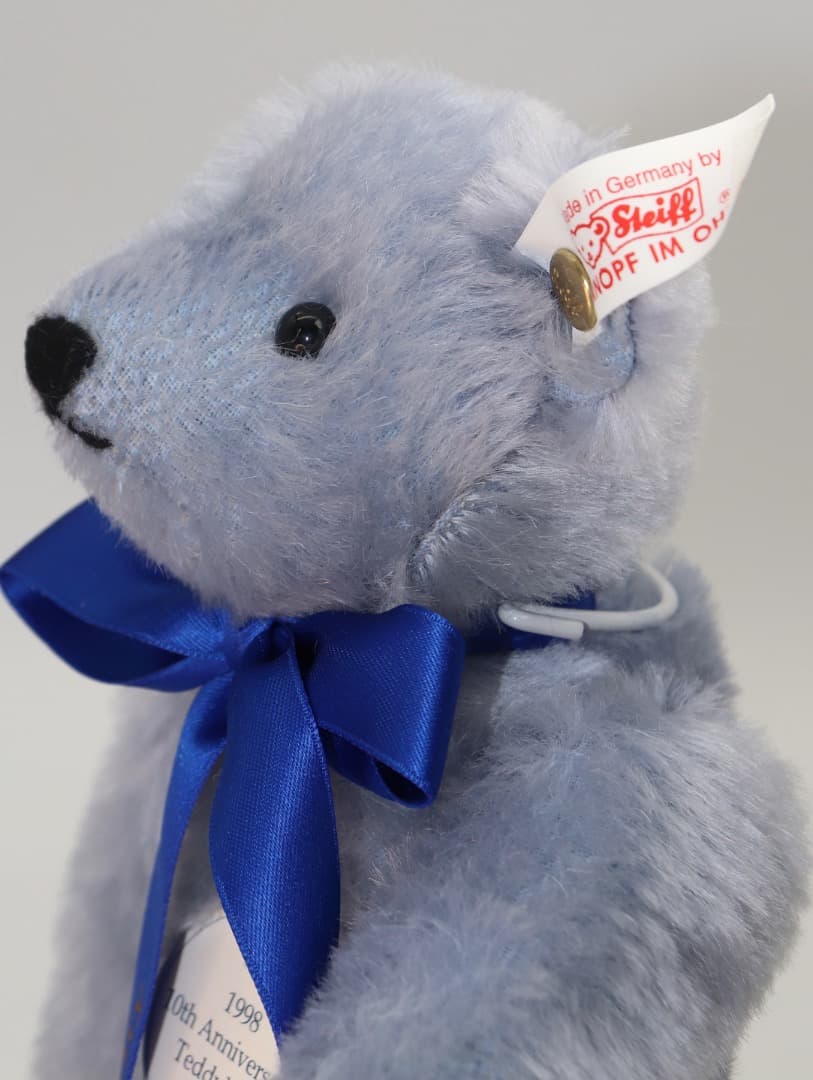 STEIFF-TAKARA シュタイフ-タカラ10周年記念タカラ 青いテディベア