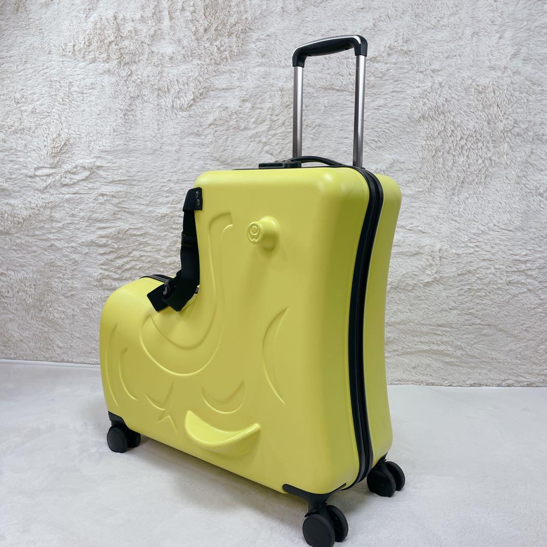 ✨美品✨ NORICCO ノリッコ 子どもが乗れるキャリーケース Mサイズ 黄